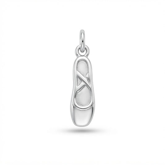 Classic Silver Ballet Slipper Charm
