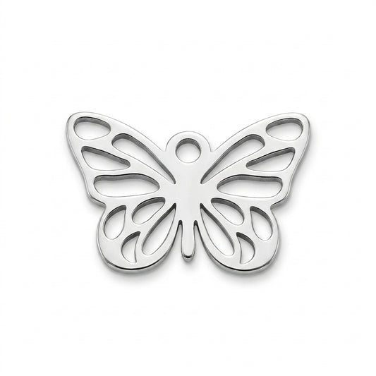 Classic Silver Butterfly Charm
