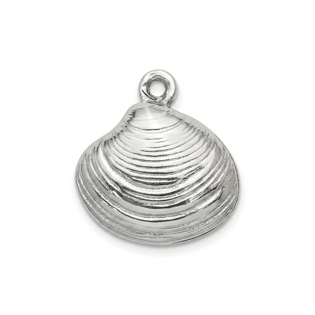 Classic Silver Clam Shell Charm