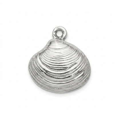 Classic Silver Clam Shell Charm