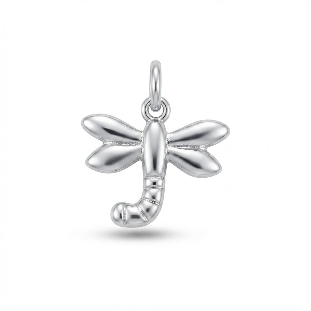 Classic Silver Dragonfly Charm