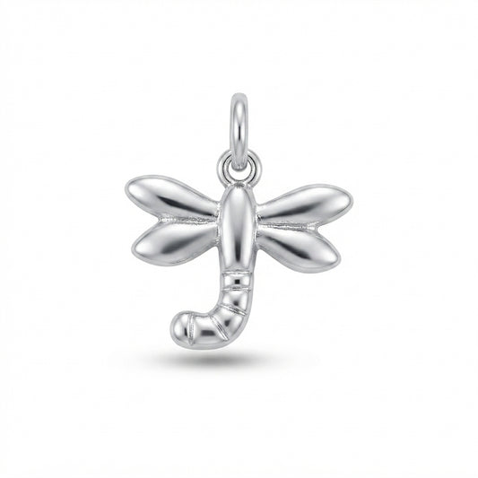 Classic Silver Dragonfly Charm
