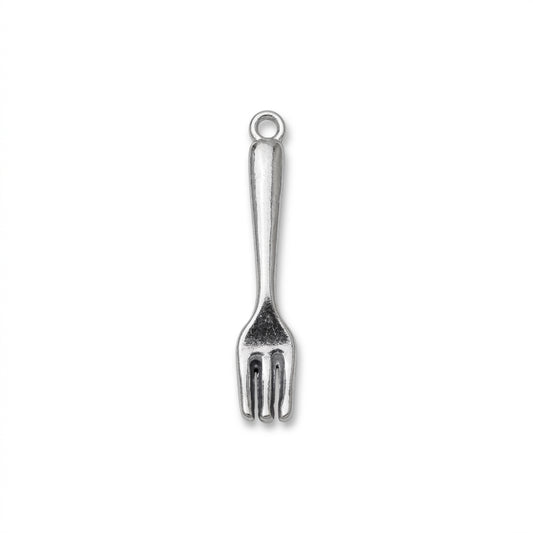 Classic Silver Fork Charm