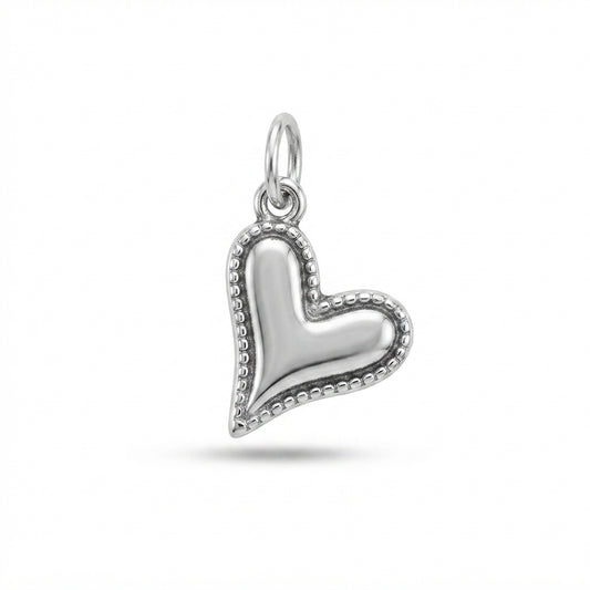 Classic Silver Heart Charm