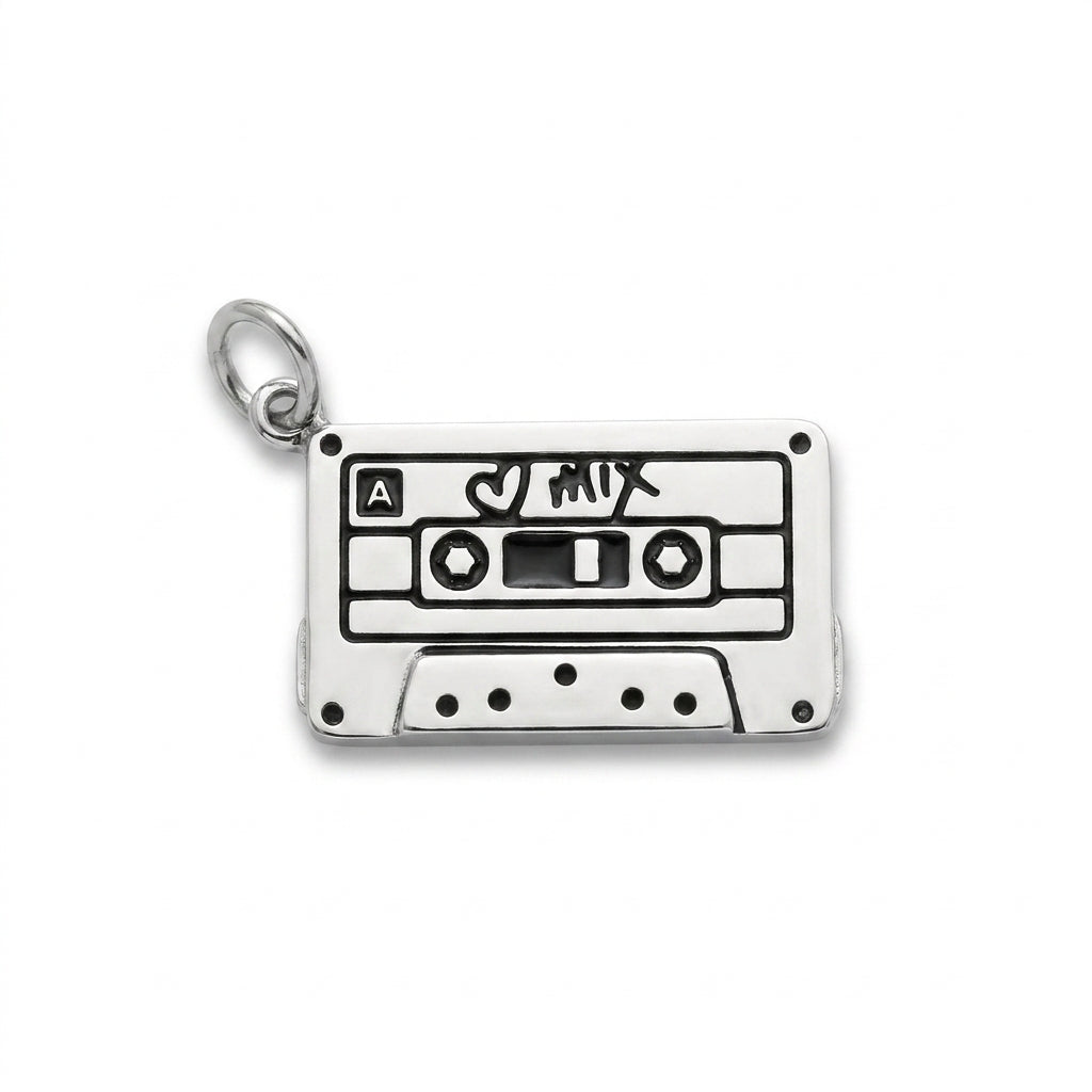 Classic Silver Mixtape Charm