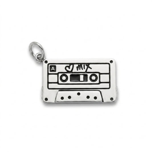 Classic Silver Mixtape Charm