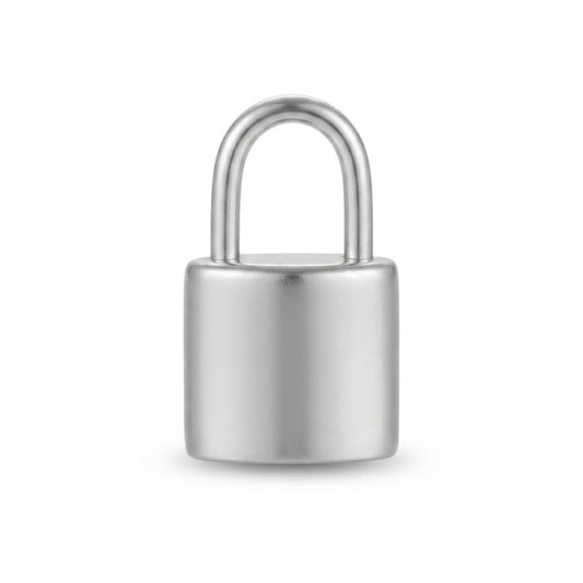 Classic Silver Padlock Charm