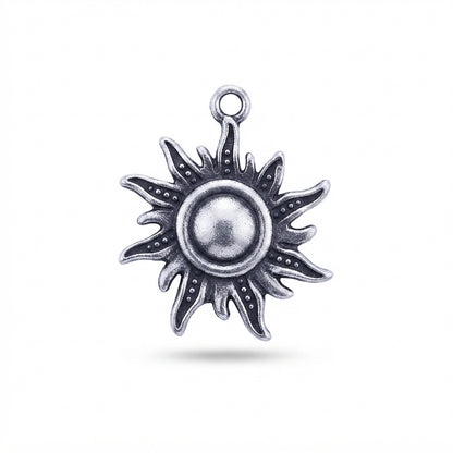 Classic Silver Sun Charm