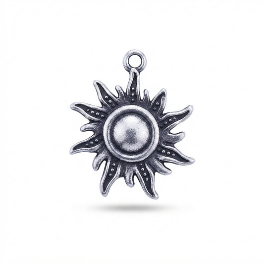 Classic Silver Sun Charm