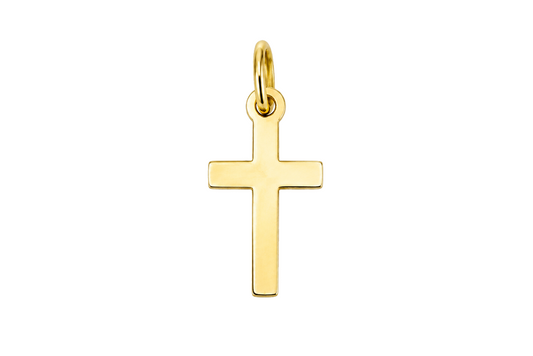 Classic Simple Cross Gold Charm