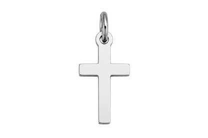 Classic Simple Cross Silver Charm