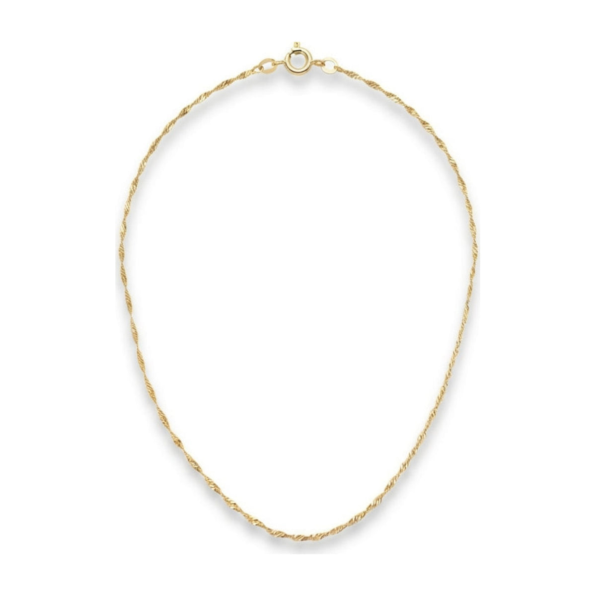 Dainty Gold Twist Necklace