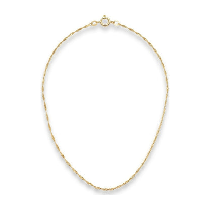 Dainty Gold Twist Necklace