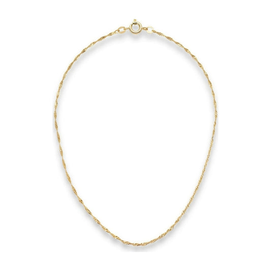 Dainty Gold Twist Necklace
