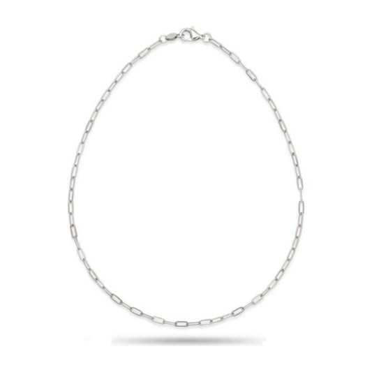 Dainty Silver Paperclip Necklace