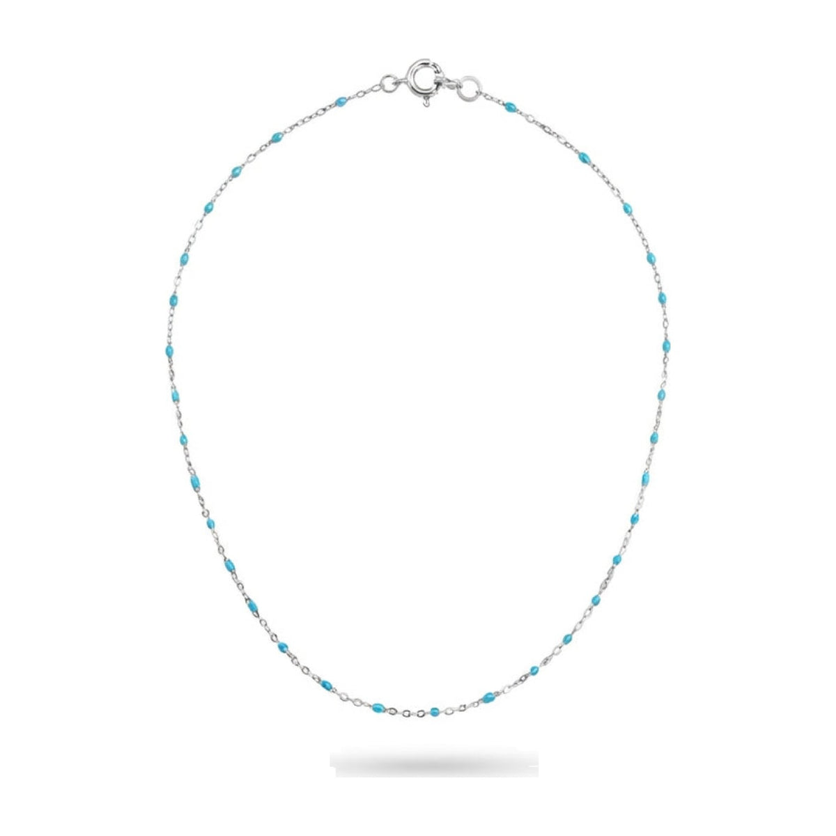 Dainty Turquoise Silver Necklace