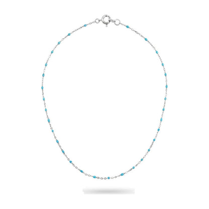Dainty Turquoise Silver Necklace