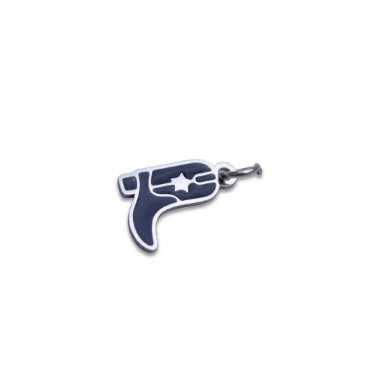 Enamel Black Ray Gun Charm
