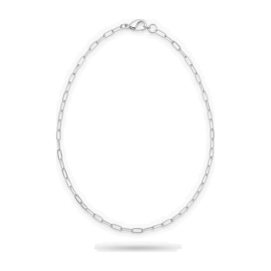 Fine Silver Paperclip Necklace