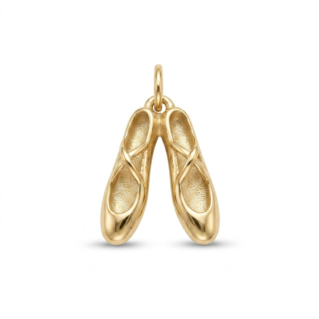 Gold Ballet Slipper Charm