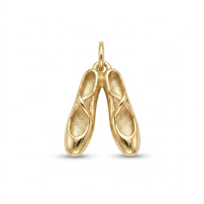 Gold Ballet Slipper Charm