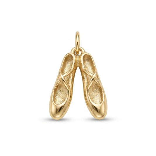 Gold Ballet Slipper Charm