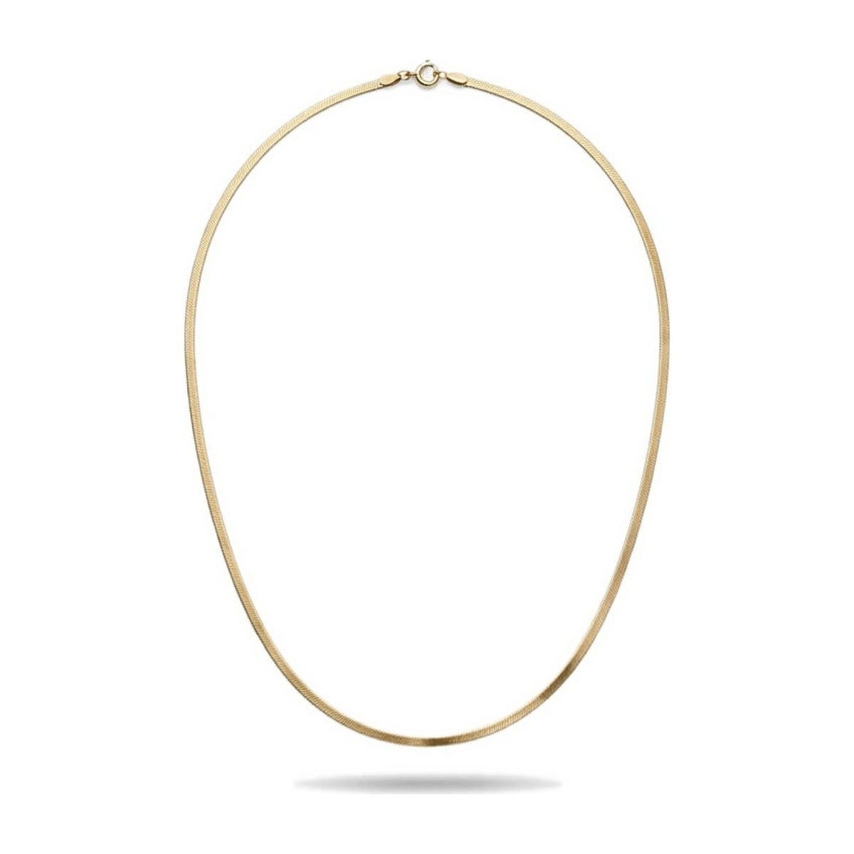 Gold Herringbone Necklace