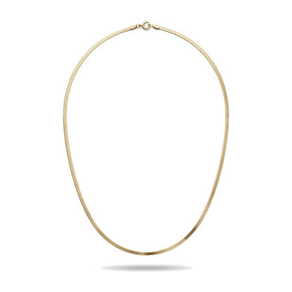 Gold Herringbone Necklace
