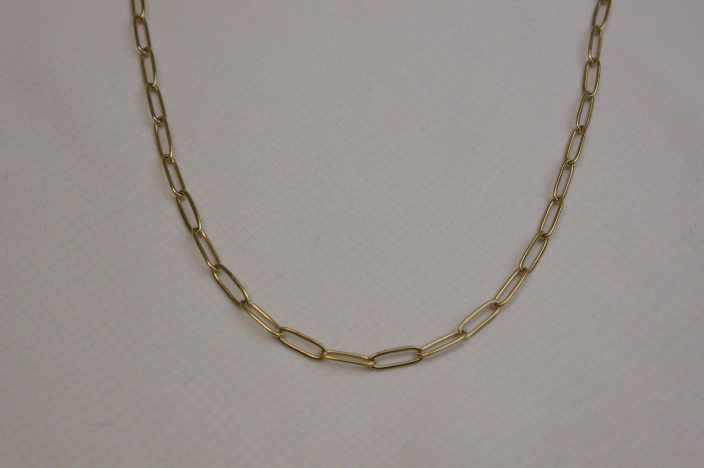 Gold Paperclip Chain Necklace