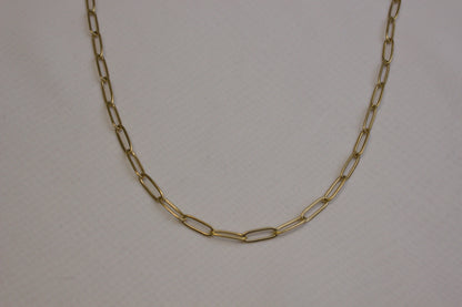 Gold Paperclip Chain Necklace