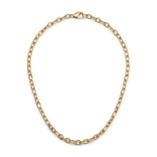 Gold Rolo Cable Necklace