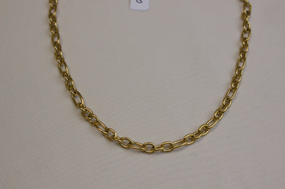 Gold Rolo Cable Necklace