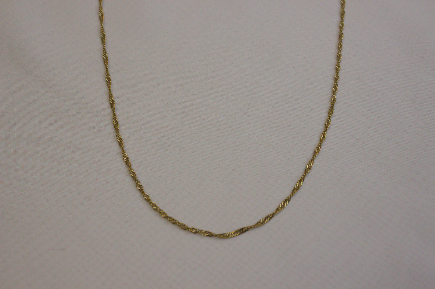 Gold Rope Twist Necklace
