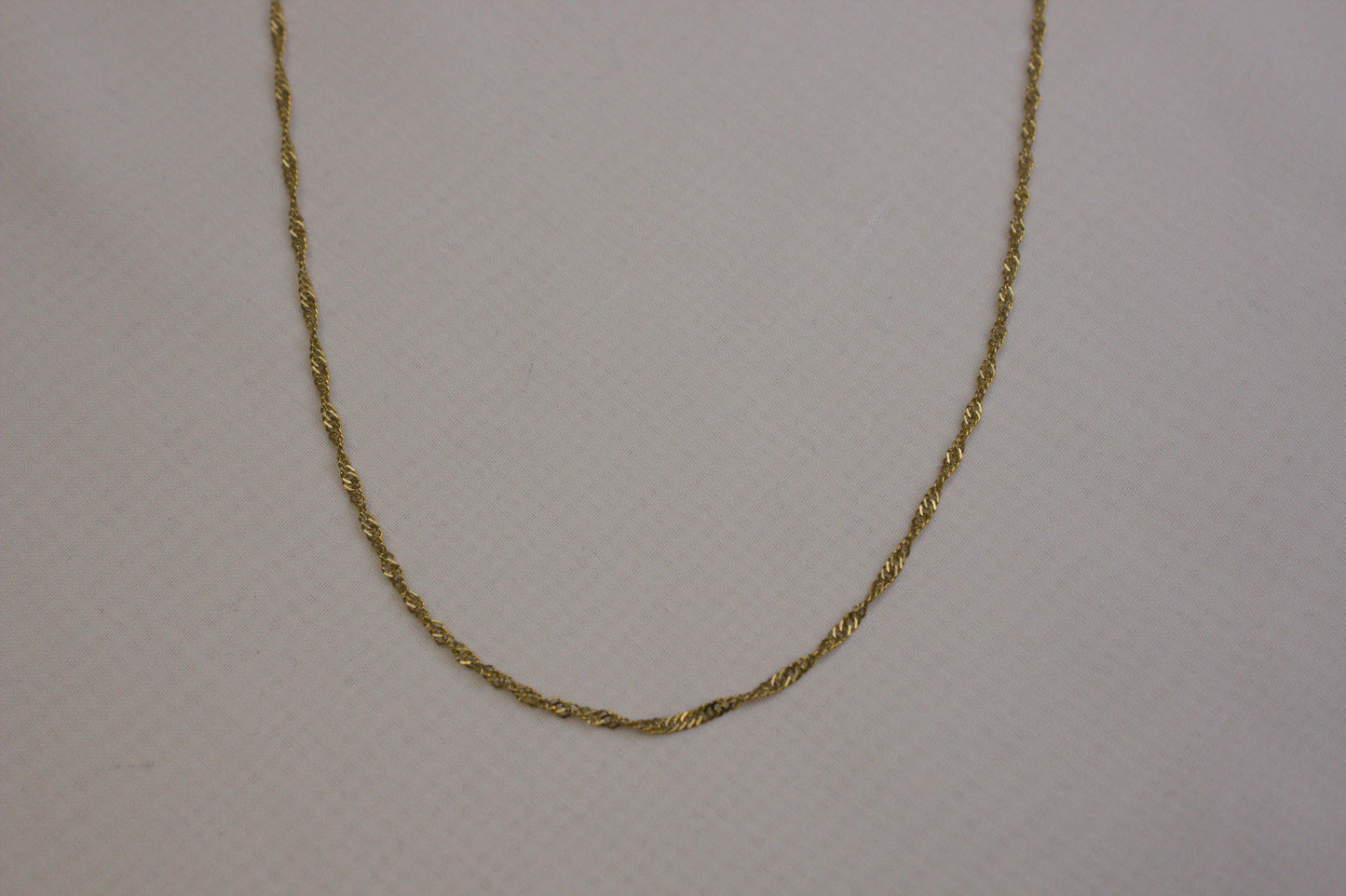 Gold Singapore Twist Necklace