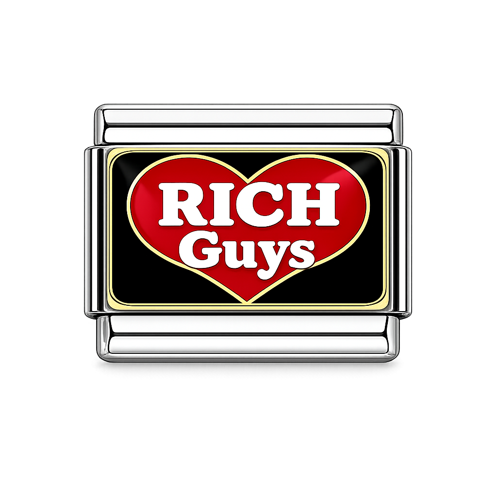 Love rich guys Italian Charm — Silver