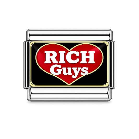 Love rich guys Italian Charm — Silver