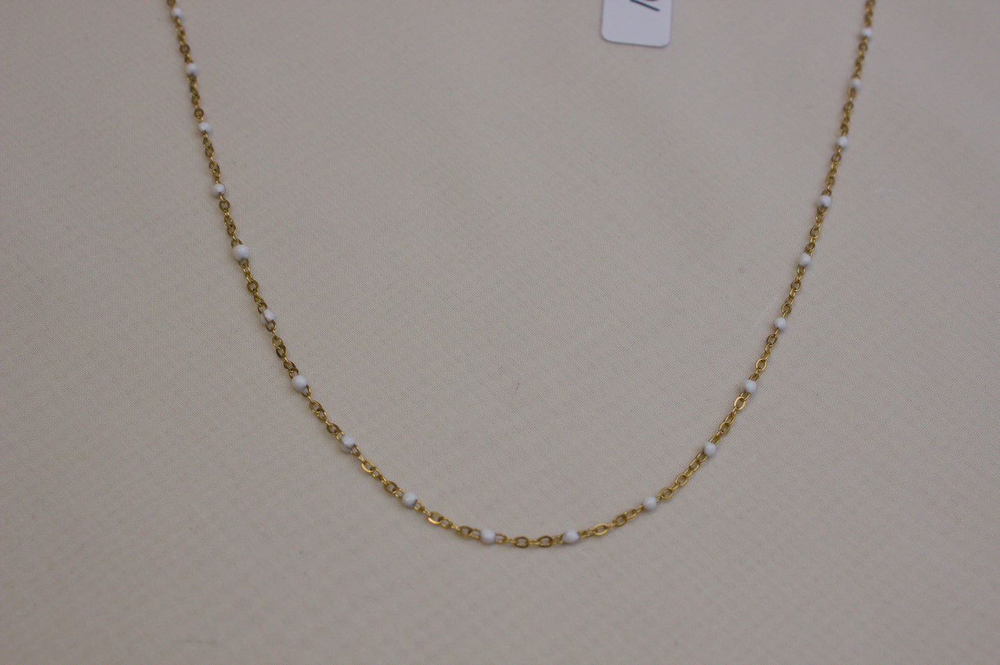 Turquoise Bead Gold Necklace
