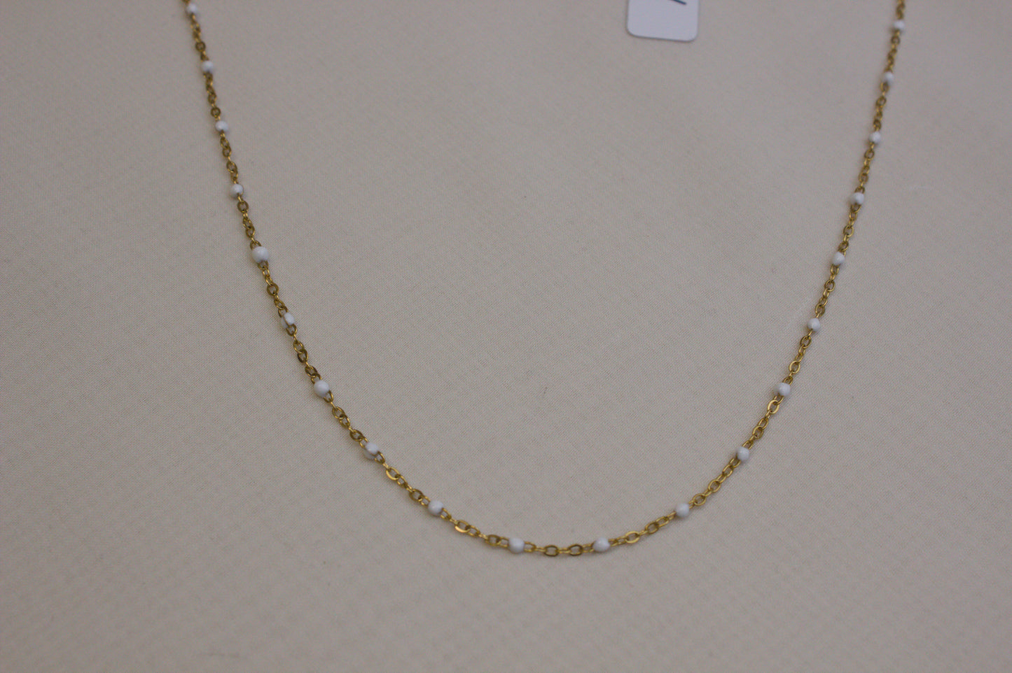 Turquoise Bead Gold Necklace