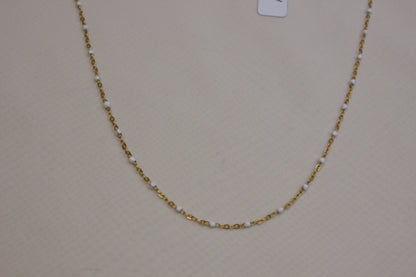 Turquoise Bead Gold Necklace