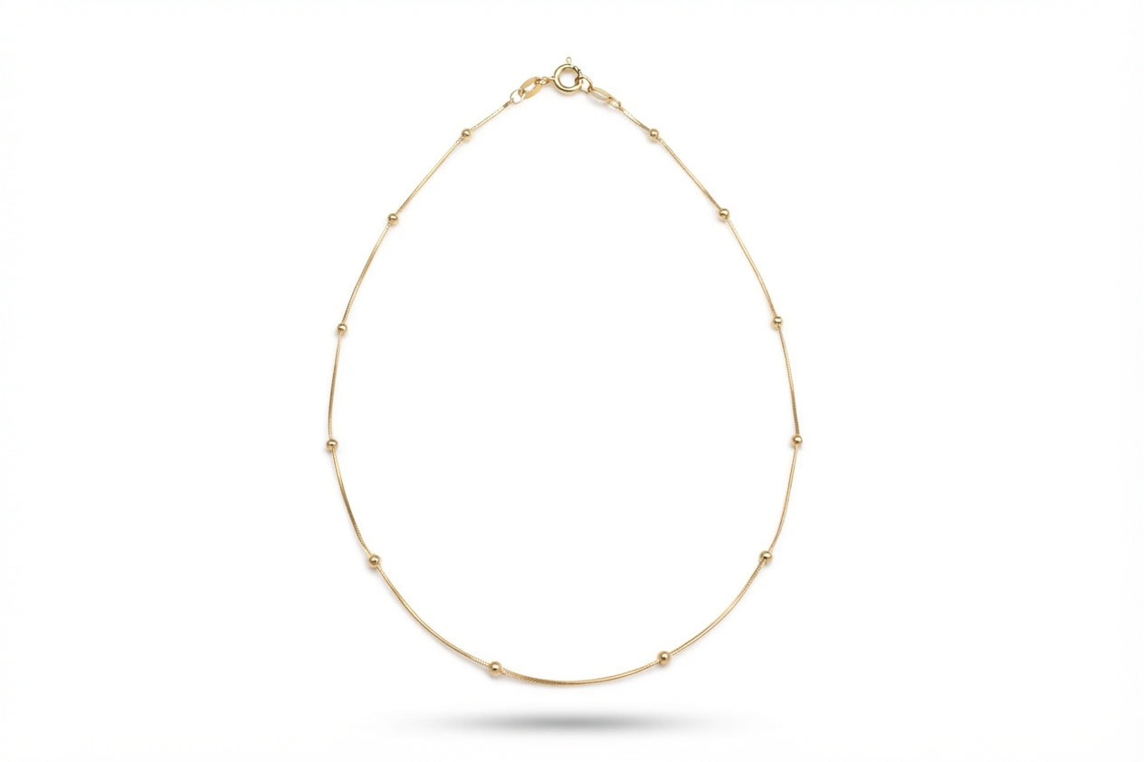 Dainty Gold Satellite Necklace