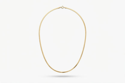 Gold Herringbone Necklace