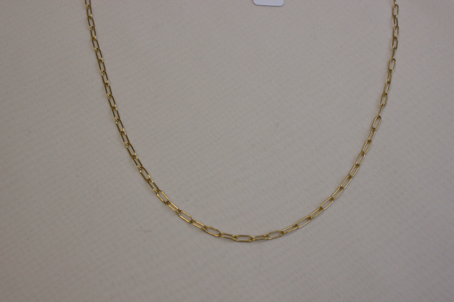 Gold Paperclip Chain Necklace