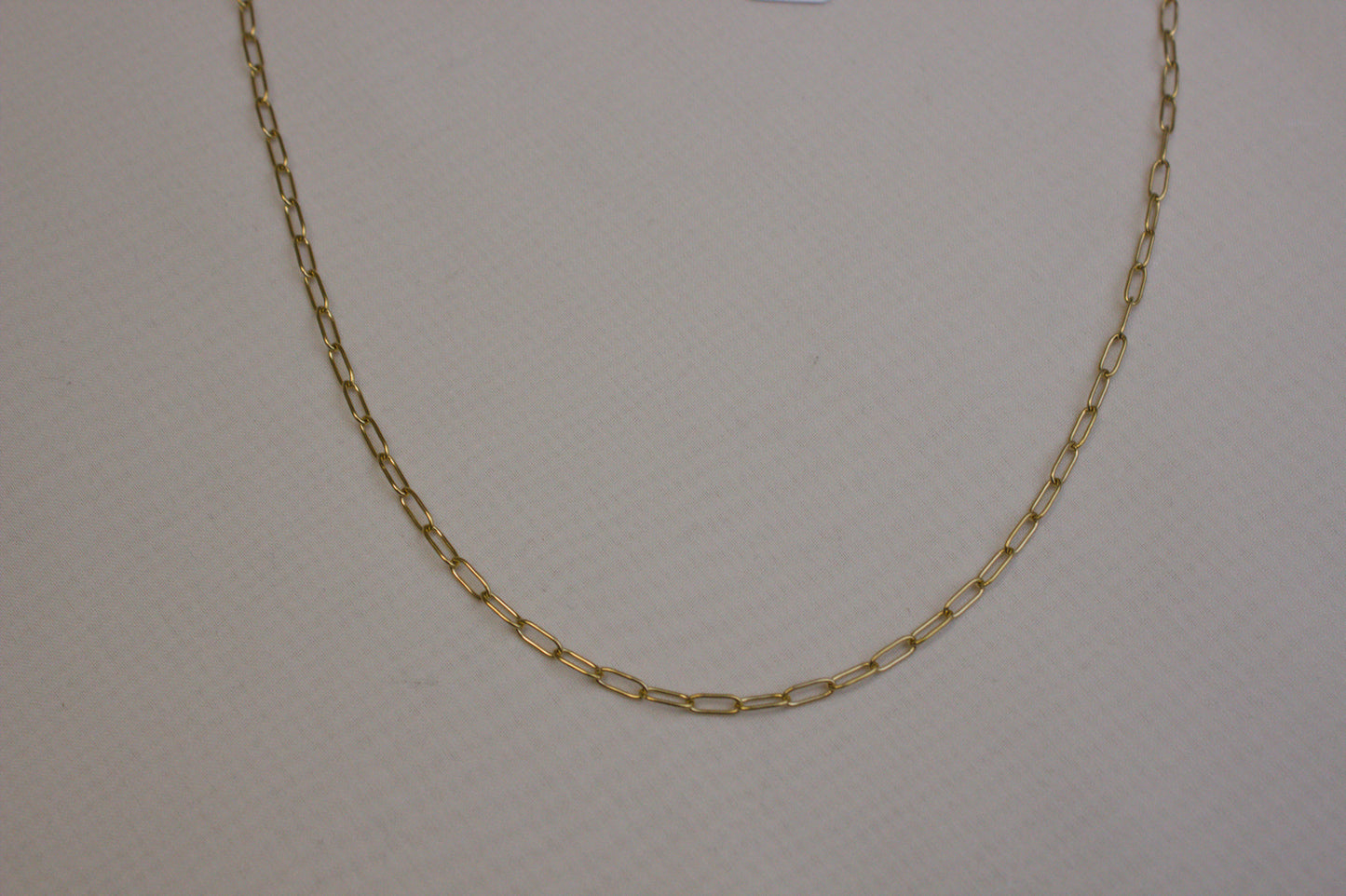 Gold Paperclip Chain Necklace