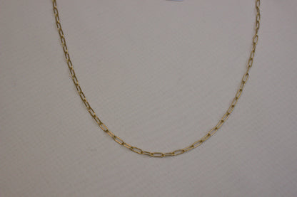 Gold Paperclip Chain Necklace