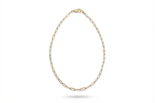 Gold Paperclip Chain Necklace