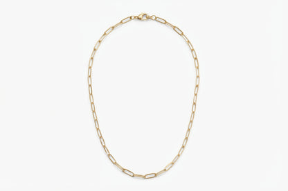 Chunky Gold Paperclip Necklace