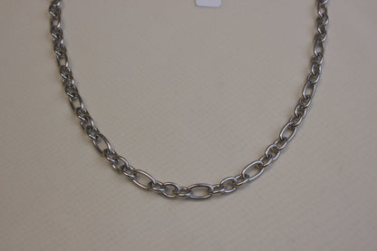 Chunky Silver Cable Necklace