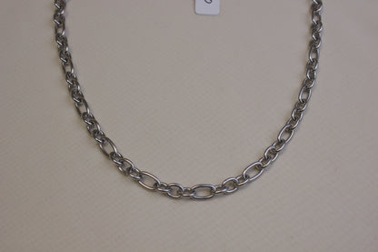 Chunky Silver Cable Necklace
