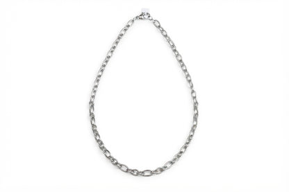 Chunky Silver Cable Necklace