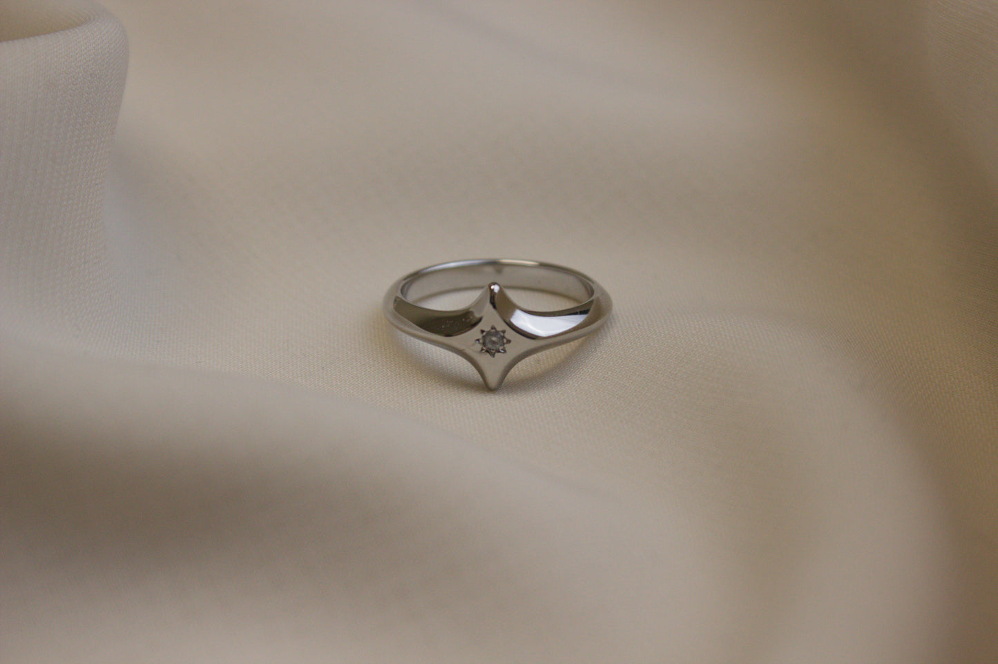 North Star Ring Silver